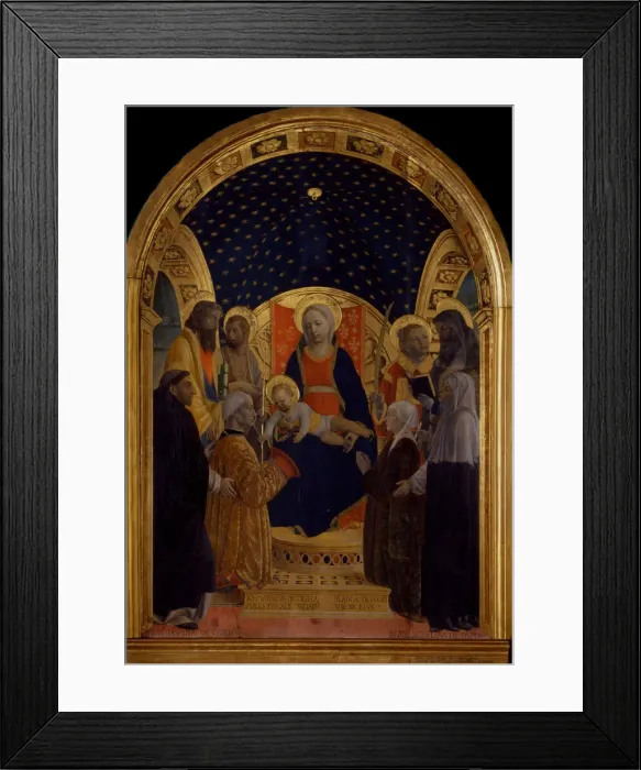 Framed Print : Pala Bottigella (The Bottigella Altarpiece), c1480-1485 Framed Print : Pala Bottigella (The Bottigella Altarpiece), c1480-1485