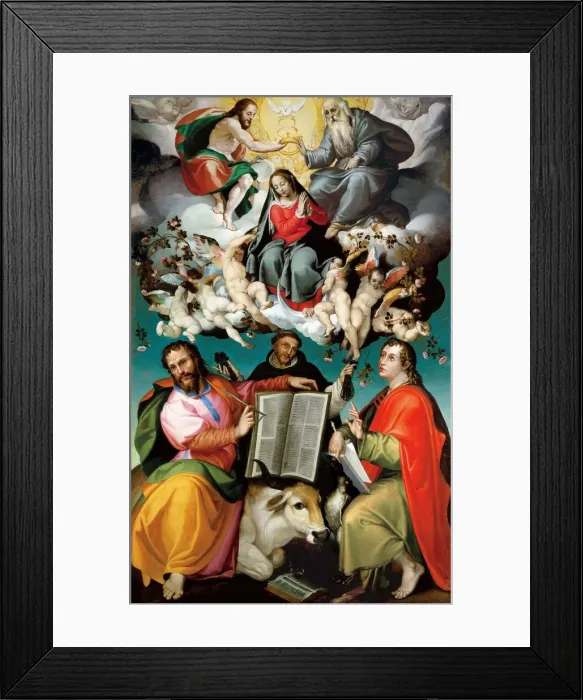 Framed Print : The Coronation of the Virgin, c1580 Framed Print : The Coronation of the Virgin, c1580