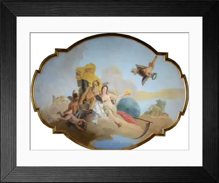 Framed Print : Truth Unveiled by Time, ca 1744 Framed Print : Truth Unveiled by Time, ca 1744