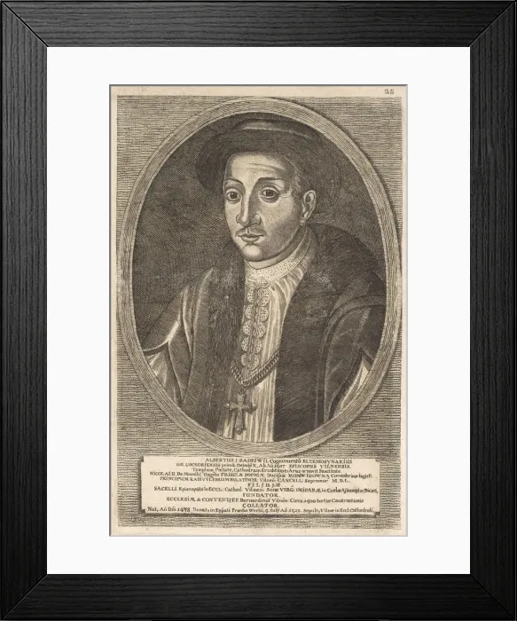 Framed Print : Adalbert (Wojciech) Radziwill (c1476-1519). From: Icones Familiae Ducalis Radivilianae, 1758