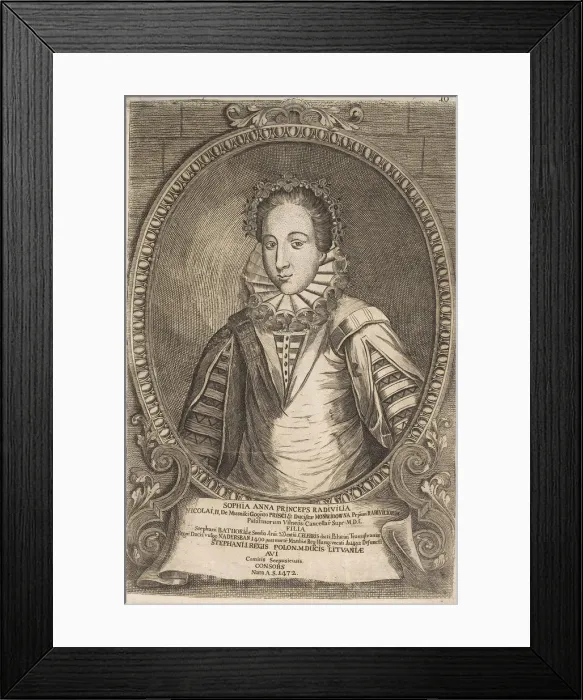 Framed Print : Zofia (Anna) Radziwill (Batory de Somlio) (1497 / 98-1542 / 43) Framed Print : Zofia (Anna) Radziwill (Batory de Somlio) (1497 / 98-1542 / 43)