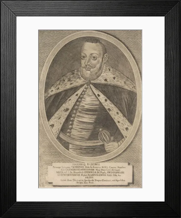 Framed Print : Jan Radziwill. From: Icones Familiae Ducalis Radivilianae, 1758 Framed Print : Jan Radziwill. From: Icones Familiae Ducalis Radivilianae, 1758
