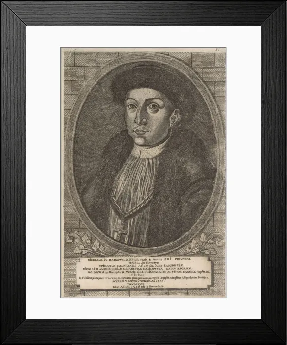 Framed Print : Nicolas III Radziwill (1492-1530), Bishop of Samogitia. From: Icones Familiae Ducalis Radivilianae Framed Print : Nicolas III Radziwill (1492-1530), Bishop of Samogitia. From: Icones Familiae Ducalis Radivilianae