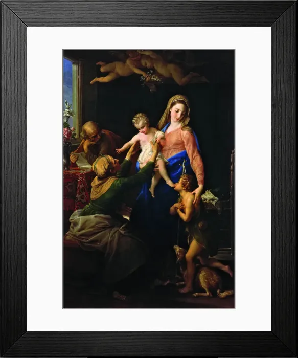 Framed Print : The Holy Family with John the Baptist and Saint Elizabeth, 1777 Framed Print : The Holy Family with John the Baptist and Saint Elizabeth, 1777