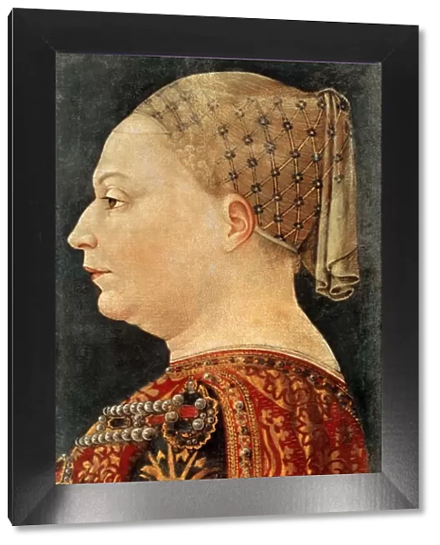Portrait of Bianca Maria Sforza (1425-1468), ca 1460