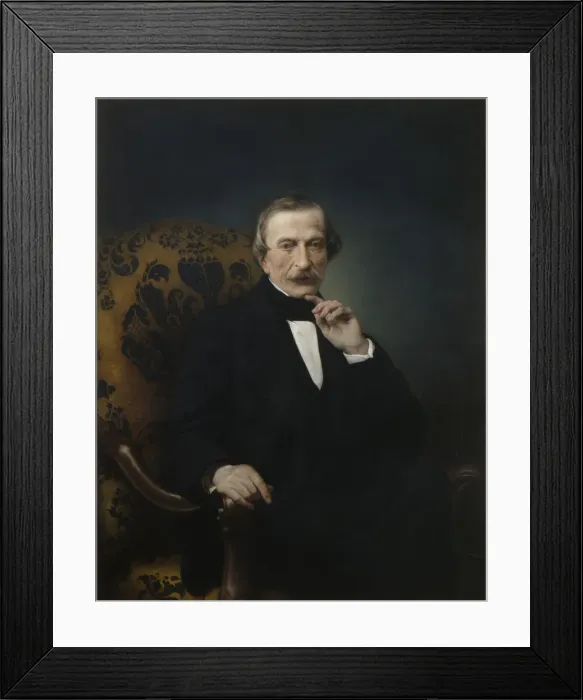 Framed Print : Portrait of Massimo d Azeglio (1798-1866), 1864 Framed Print : Portrait of Massimo d Azeglio (1798-1866), 1864