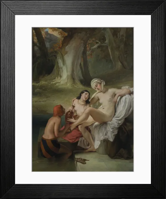 Framed Print : Bathseba im Bade, 1845 Framed Print : Bathseba im Bade, 1845