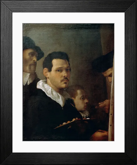 Framed Print : Self-Portrait with Other Figures, ca 1593 Framed Print : Self-Portrait with Other Figures, ca 1593