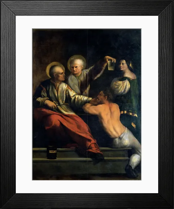 Framed Print : Saint Cosmas and Saint Damian, Between 1534 und 1540 Framed Print : Saint Cosmas and Saint Damian, Between 1534 und 1540