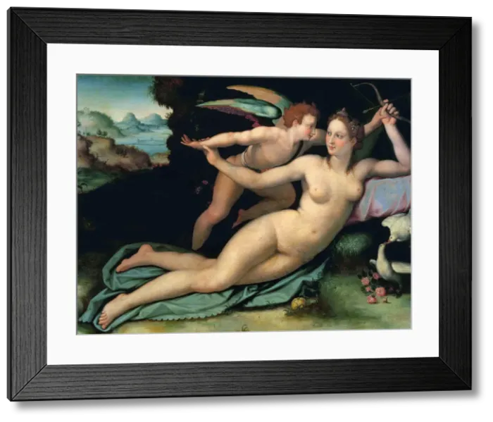 Framed Print : Venus and Amor Framed Print : Venus and Amor