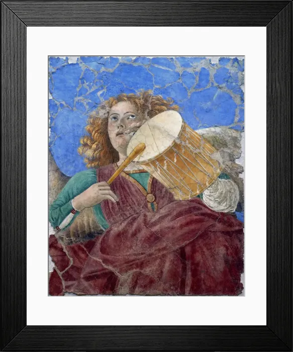 Framed Print : Musician angel, c1480 Framed Print : Musician angel, c1480