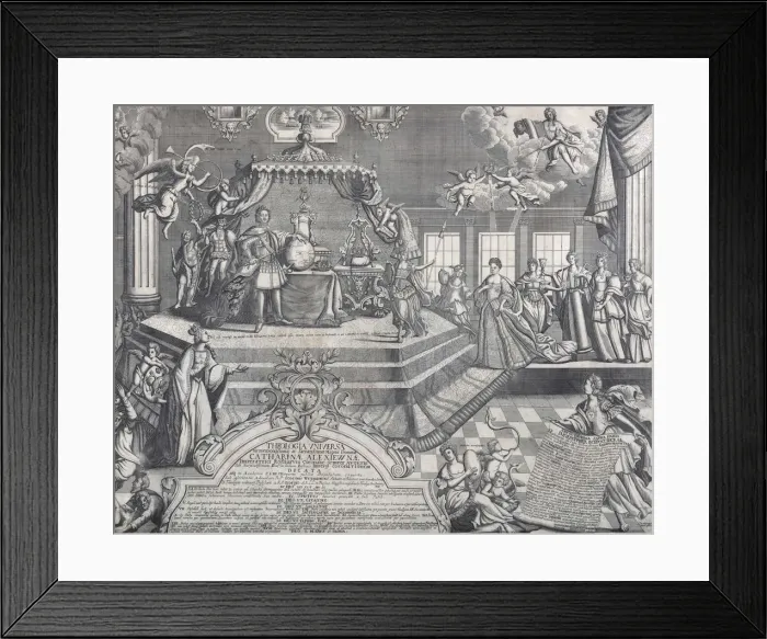 Framed Print : Conclusion of the Coronation of Empress Catherine I on 6 May 1724, 1724 Framed Print : Conclusion of the Coronation of Empress Catherine I on 6 May 1724, 1724