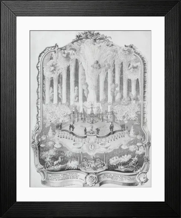 Framed Print : Fireworks on the Neva in St. Petersburg on New Years Eve, January 1, 1755, 1755 Framed Print : Fireworks on the Neva in St. Petersburg on New Years Eve, January 1, 1755, 1755