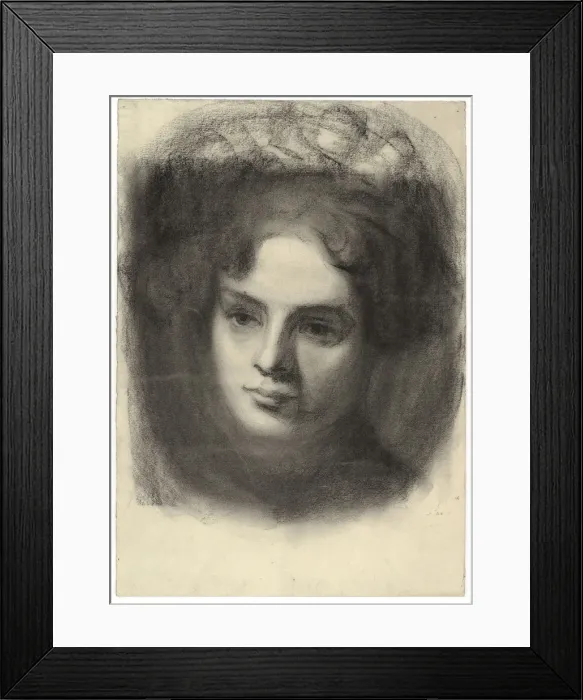 Framed Print : Portrait of a girl, c1907 Framed Print : Portrait of a girl, c1907