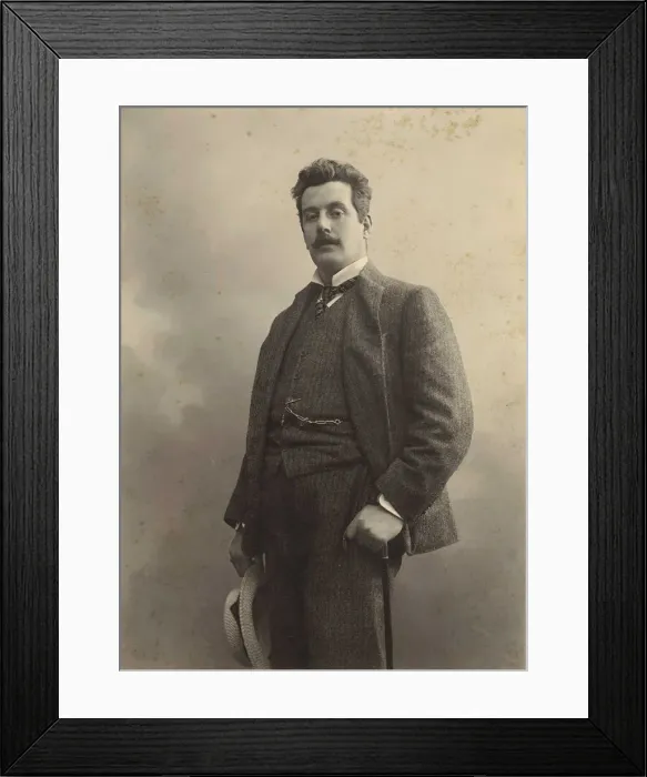 Framed Print : Portrait of the Composer Giacomo Puccini (1858-1924), c1900 Framed Print : Portrait of the Composer Giacomo Puccini (1858-1924), c1900