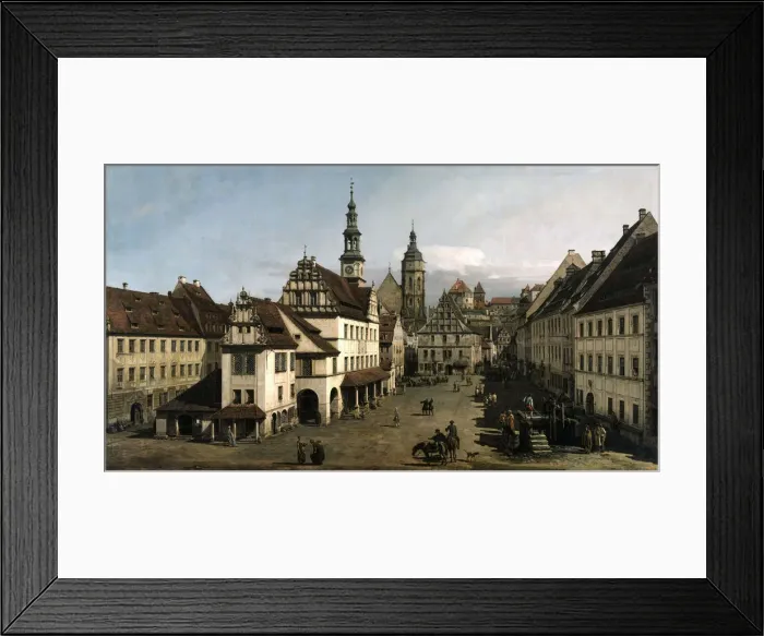 Framed Print : The Market square in Pirna, 1753-1754 Framed Print : The Market square in Pirna, 1753-1754