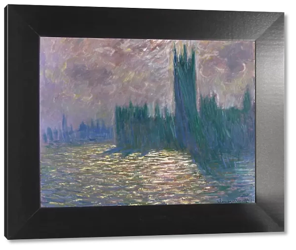 London, Parliament, Reflections on the Thames, 1905