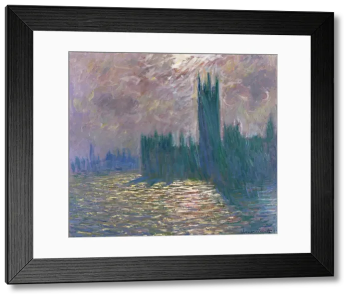 Framed Print : London, Parliament, Reflections on the Thames, 1905 Framed Print : London, Parliament, Reflections on the Thames, 1905