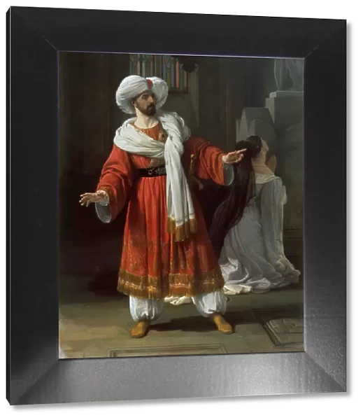 Giovanni David as Agobar in Opera Gli arabi nelle Gallie by Giovanni Pacini, 1830