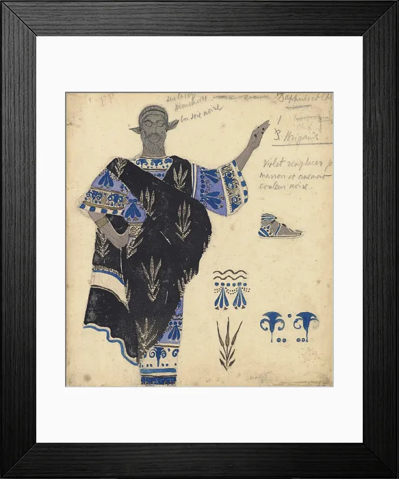 Framed Print : Costume design for the ballet Helene de Sparte by E. Verhaeren and D. de Severac Framed Print : Costume design for the ballet Helene de Sparte by E. Verhaeren and D. de Severac