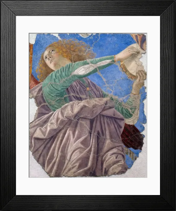 Framed Print : Musician angel, c1480 Framed Print : Musician angel, c1480