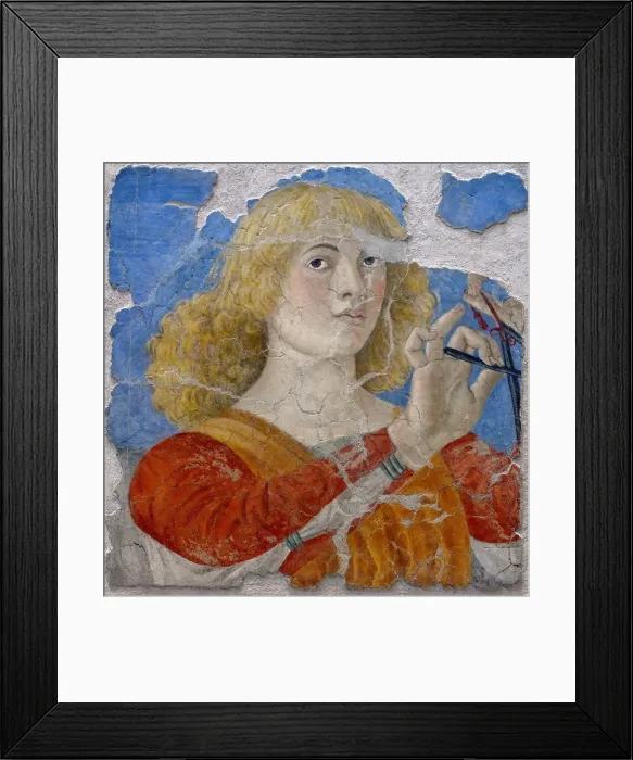 Framed Print : Musician angel, c1480 Framed Print : Musician angel, c1480