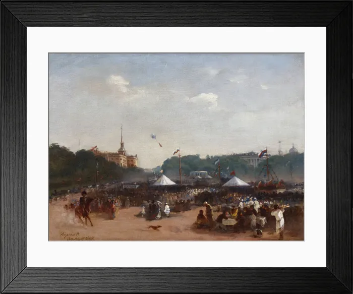 Framed Print : The Balagans on the Field of Mars in Saint Petersburg, 1869 Framed Print : The Balagans on the Field of Mars in Saint Petersburg, 1869
