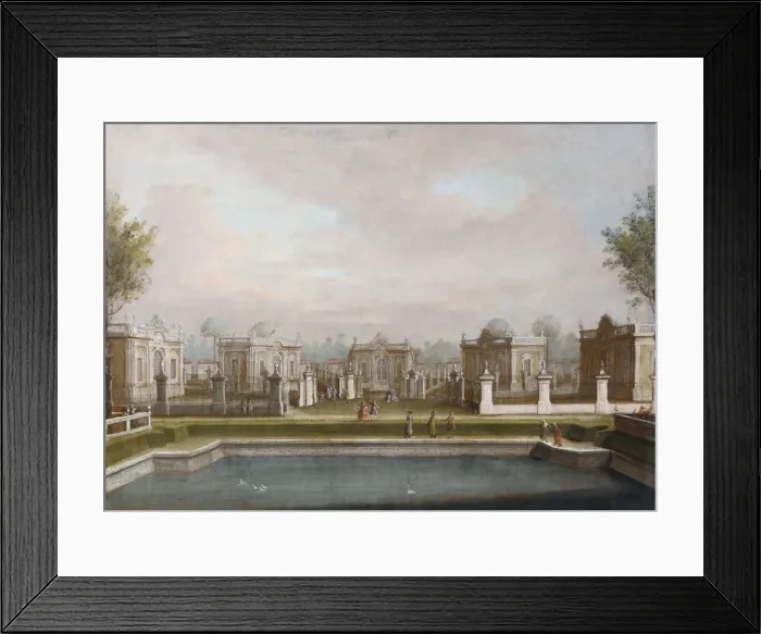 Framed Print : The Menagerie in the Kuskovo Palace Park, Mid of the 18th century Framed Print : The Menagerie in the Kuskovo Palace Park, Mid of the 18th century