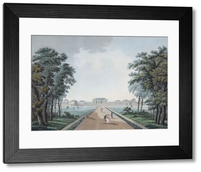 Framed Print : View of the Palace of Kurakins Estate Nadezhdino, c1800 Framed Print : View of the Palace of Kurakins Estate Nadezhdino, c1800