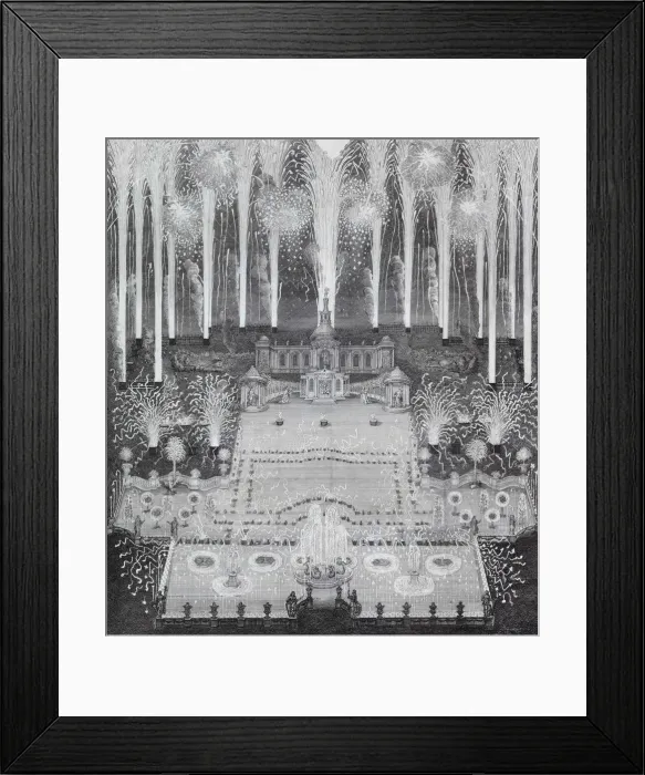 Framed Print : Fireworks on the occasion of the conclusion of peace between Russia and Sweden on July 16 Framed Print : Fireworks on the occasion of the conclusion of peace between Russia and Sweden on July 16