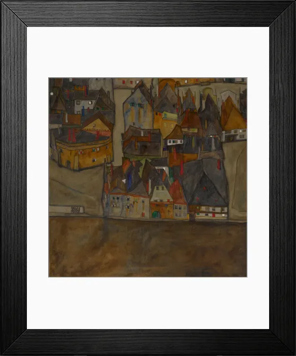 Framed Print : City in Twilight (The Small City II), 1913 Framed Print : City in Twilight (The Small City II), 1913