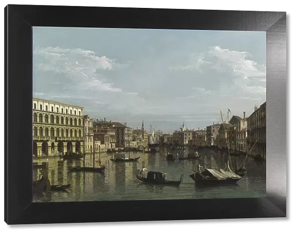 The Grand Canal looking South from Ca? Foscari to the Carita, ca 1738