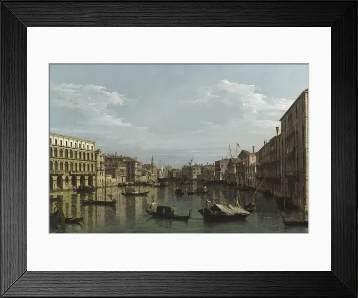 Framed Print : The Grand Canal looking South from Ca? Foscari to the Carita, ca 1738 Framed Print : The Grand Canal looking South from Ca? Foscari to the Carita, ca 1738