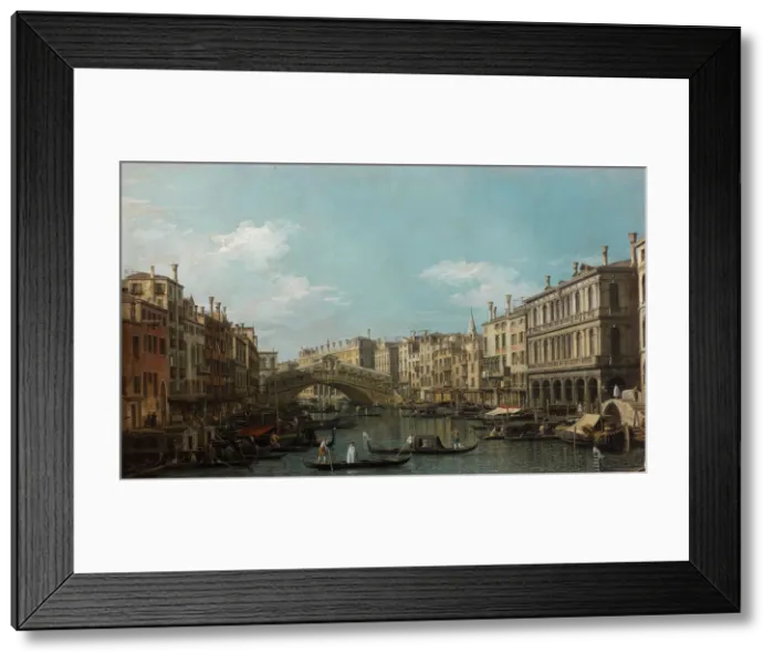 Framed Print : The Grand Canal with the Rialto Bridge from the South, 1740 Framed Print : The Grand Canal with the Rialto Bridge from the South, 1740