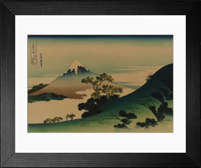 Framed Print : Inume pass in the Kai province (from a Series 36 Views of Mount Fuji ), 1830-1833 Framed Print : Inume pass in the Kai province (from a Series 36 Views of Mount Fuji ), 1830-1833
