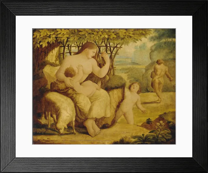 Framed Print : Adam and Eve. The first parents, 1780s Framed Print : Adam and Eve. The first parents, 1780s
