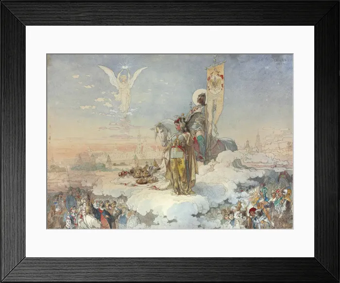 Framed Print : Allegory on the Coronation of Empreror Alexander III, 1883