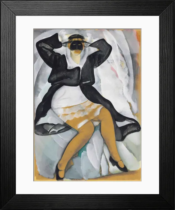 Framed Print : Masked woman, 1920