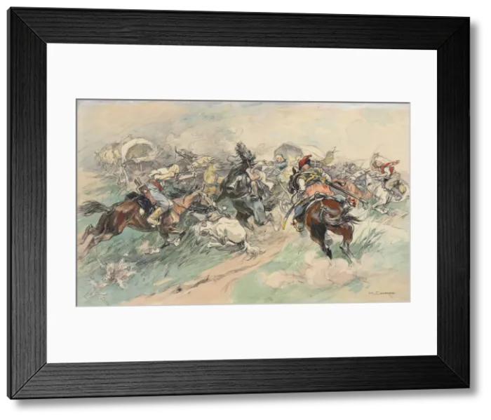 Framed Print : Zaporozhian attack Framed Print : Zaporozhian attack