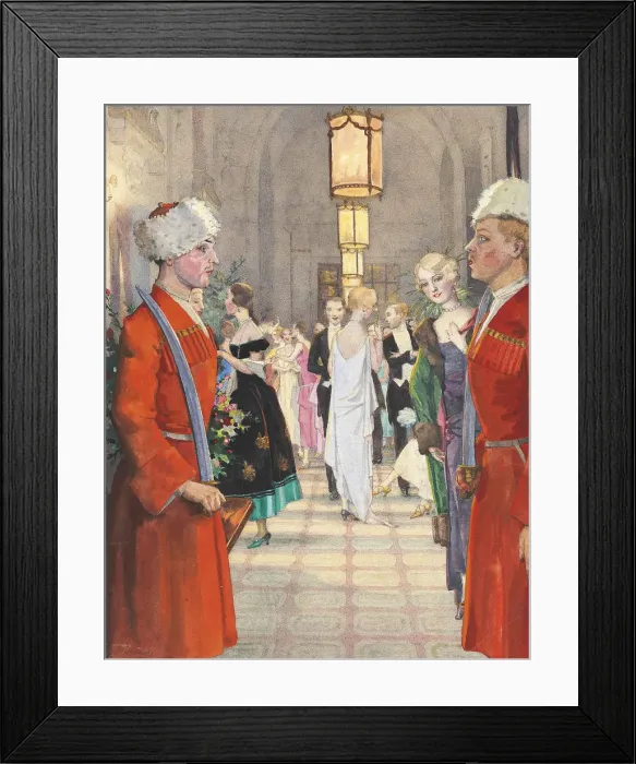 Framed Print : The Cossack Ball, 1924