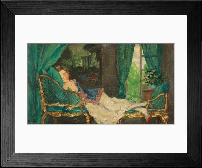 Framed Print : Daydreaming, 1921