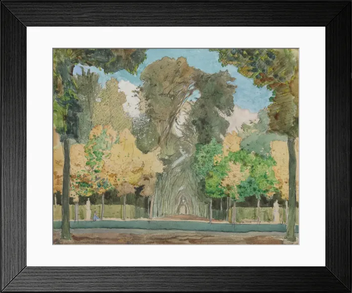 Framed Print : Autumn in the park at Versailles, 1898 Framed Print : Autumn in the park at Versailles, 1898