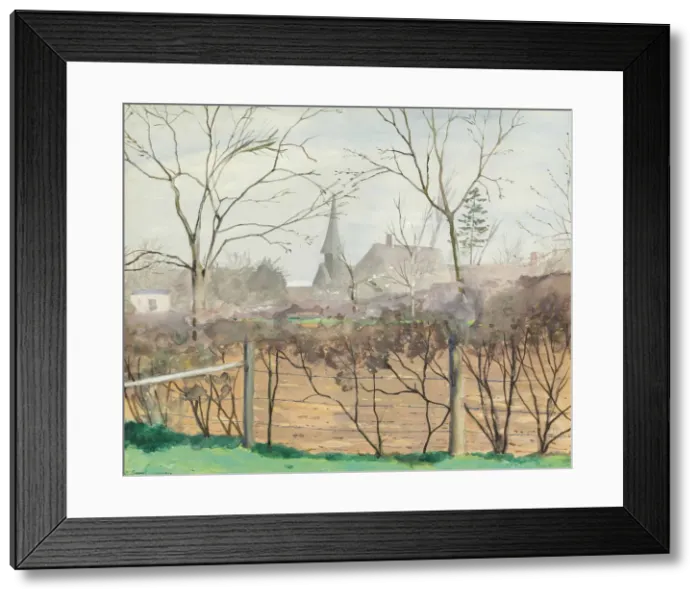 Framed Print : Spring landscape at Grandvilliers, 1929 Framed Print : Spring landscape at Grandvilliers, 1929