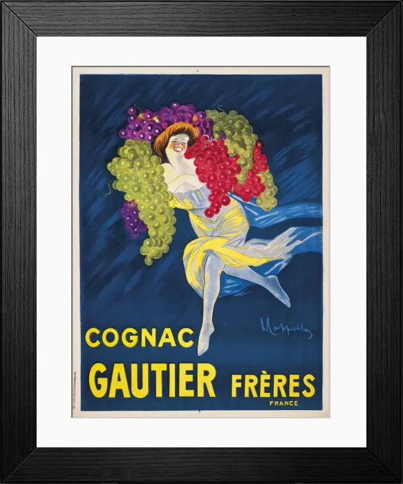 Framed Print : Cognac Gautier Freres, 1907 Framed Print : Cognac Gautier Freres, 1907