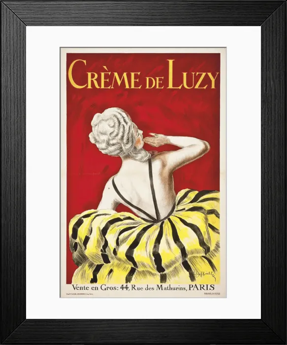 Framed Print : Creme de Luzy, 1919 Framed Print : Creme de Luzy, 1919