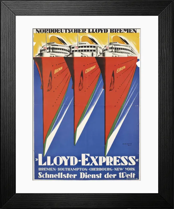 Framed Print : Lloyd Express, ca 1932 Framed Print : Lloyd Express, ca 1932