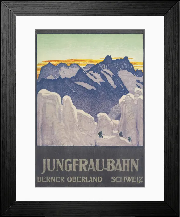 Framed Print : Jungfrau-Bahn, Berner Oberland, 1910 Framed Print : Jungfrau-Bahn, Berner Oberland, 1910