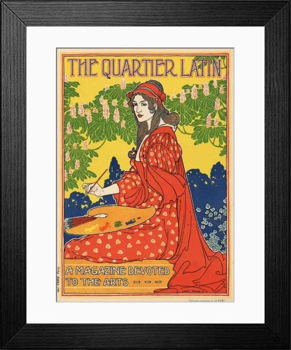 Framed Print : The Quartier Latin magazine, c1895 Framed Print : The Quartier Latin magazine, c1895