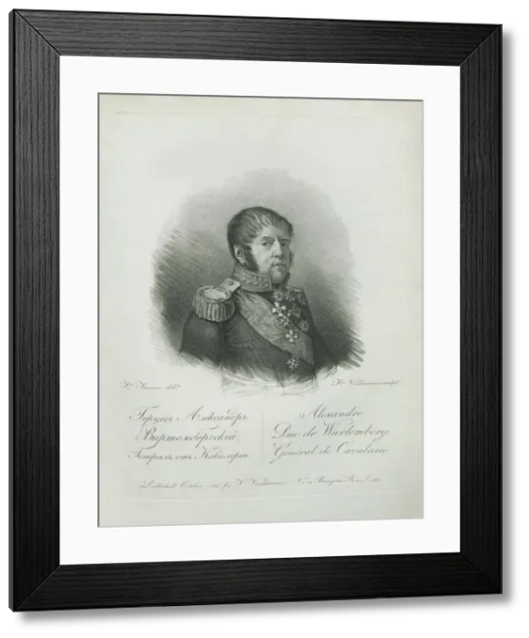 Framed Print : Duke Alexander of Württemberg (1771-1833), 1813 Framed Print : Duke Alexander of Württemberg (1771-1833), 1813