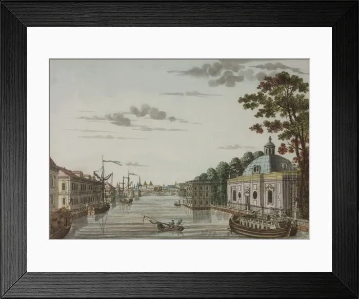 Framed Print : Fontanka River at the Summer Garden in Saint Petersburg, Between 1792 and 1820 Framed Print : Fontanka River at the Summer Garden in Saint Petersburg, Between 1792 and 1820